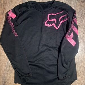Fox Black and Pink Logo Sweatshirt